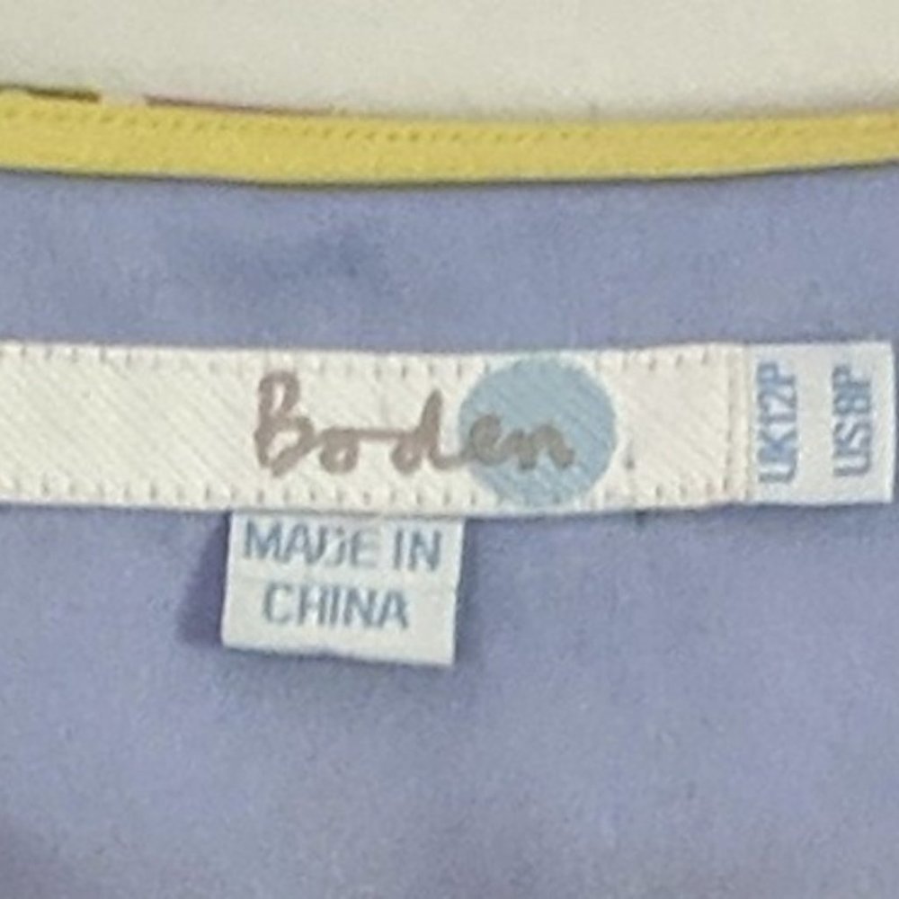 Boden Petite Floral Cotton Easter Dress SZ 8P - Picture 6 of 6